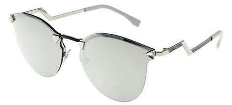 fendi iridia ff 0040 s|Fendi Iridia Silver Mirror Cat Eye Ladies Sunglasses FE.